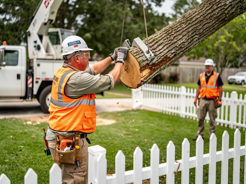 Crane-Assisted Tree Removal