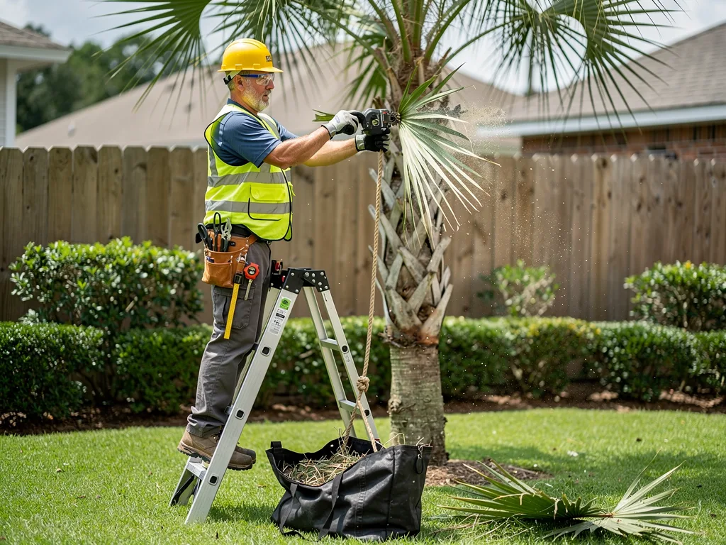Palm Tree Trimming